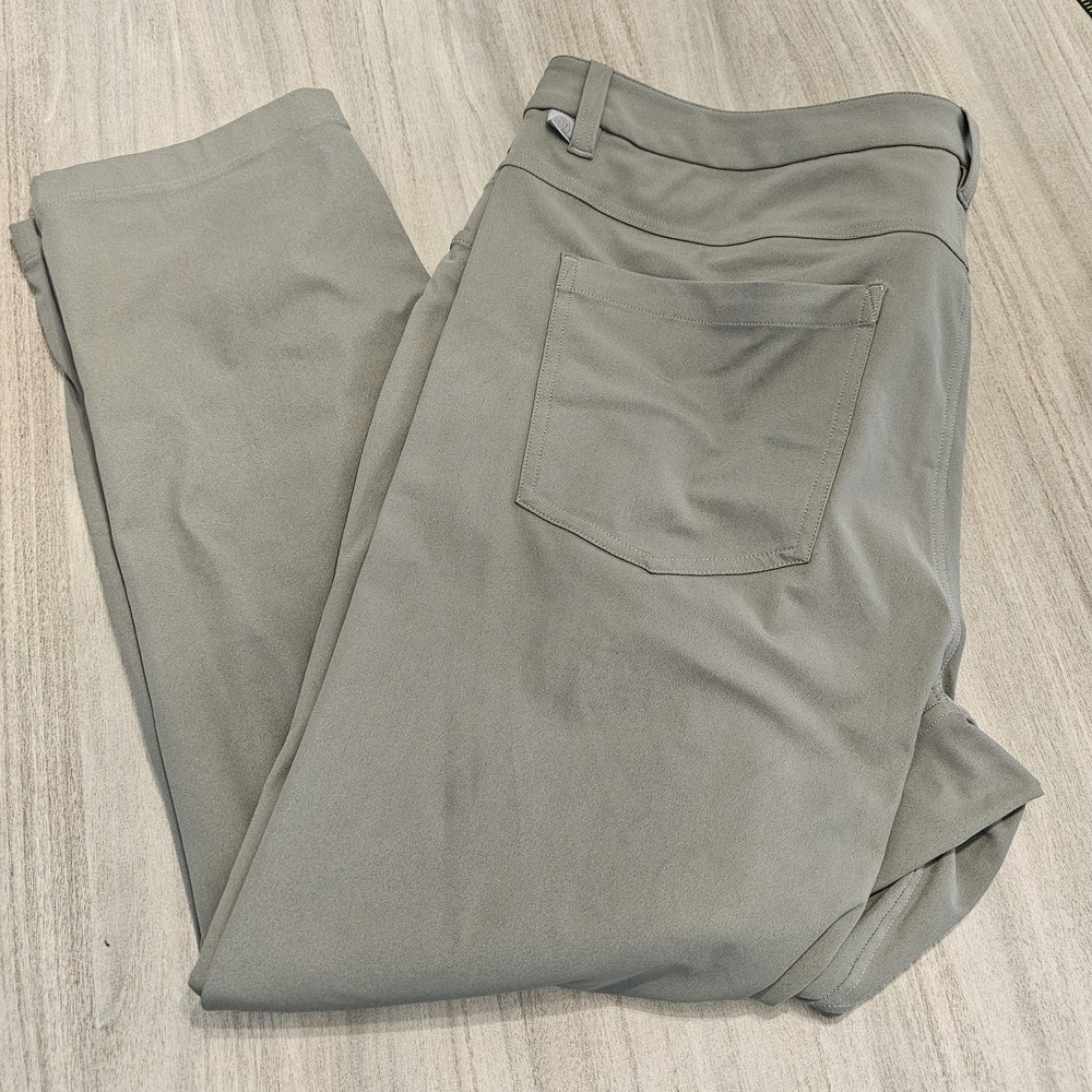 Lululemon ABC Slim-Fit Pants Men 38x27 Warpstreme Khaki LM5AQQS‎ Casual Casual